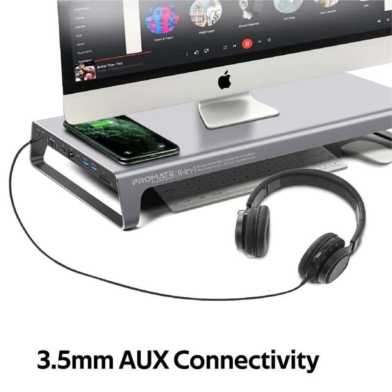 11-in-1 Ergonomically Designed Anti-Skid Aluminium Alloy DeskHub