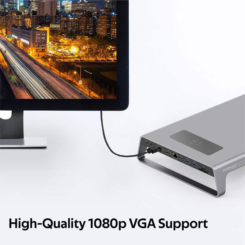 11-in-1 Ergonomically Designed Anti-Skid Aluminium Alloy DeskHub