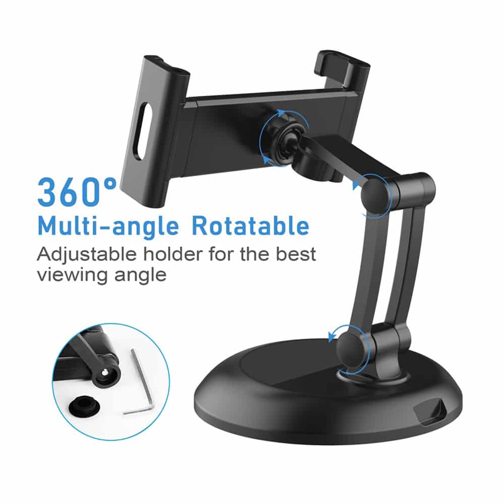 360 Multi-angle Rotatable Holder Stand for iPad &amp; Tablet