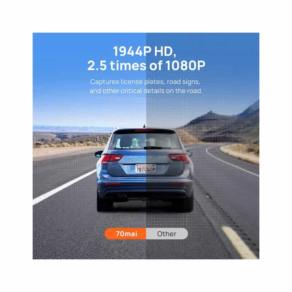 70MAI A500S Dash Cam Pro+ Rear Cam Set