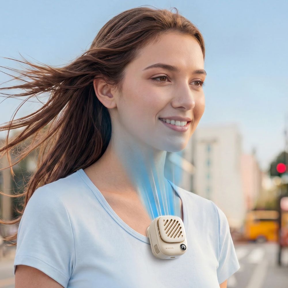 Aecooly Mini Portable Neck Fan Click Clip