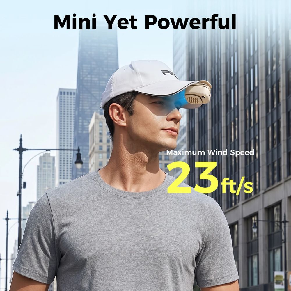 Aecooly Mini Portable Neck Fan Click Clip