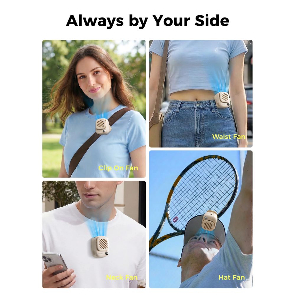 Aecooly Mini Portable Neck Fan Click Clip