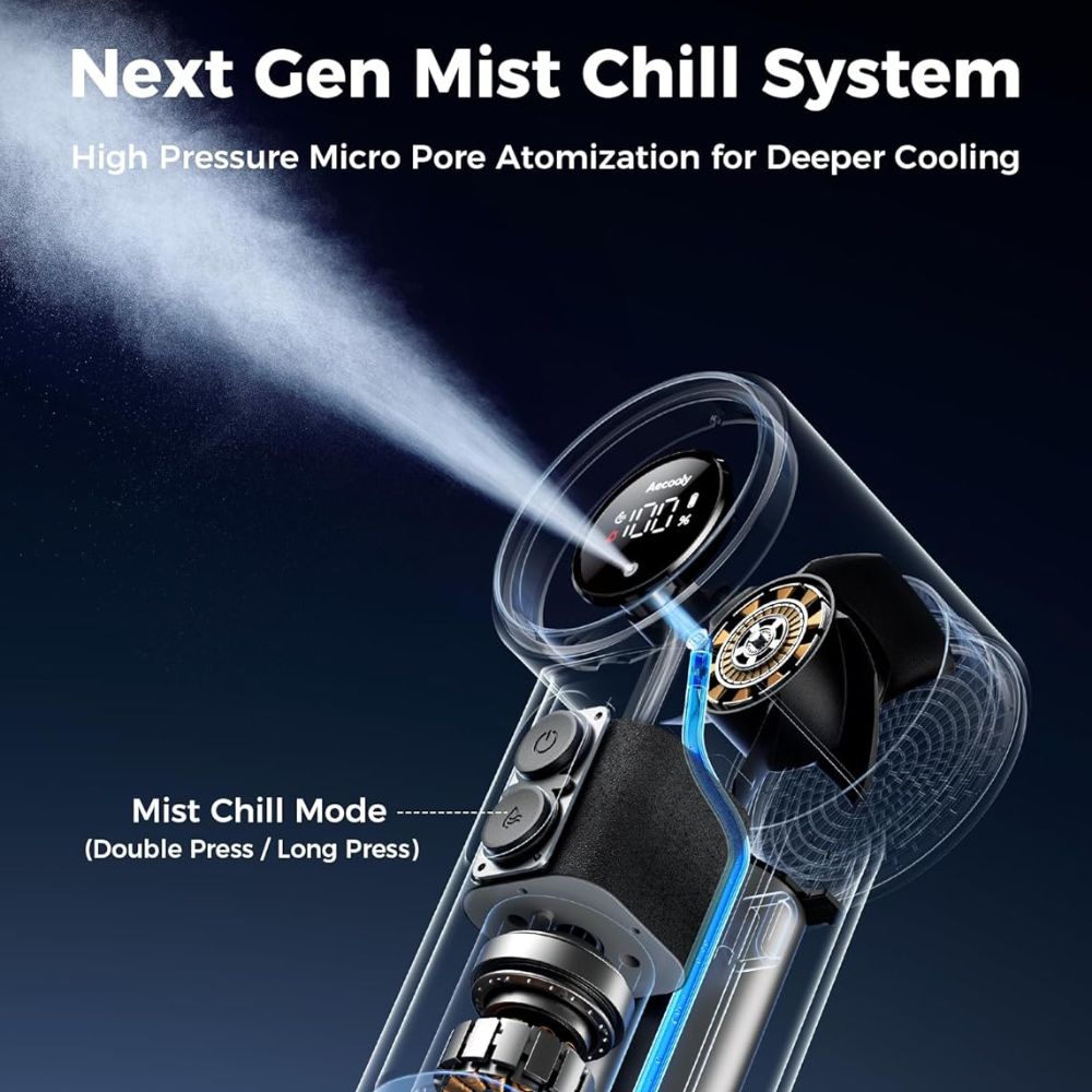 Aecooly Portable Misting Fan Cold Air