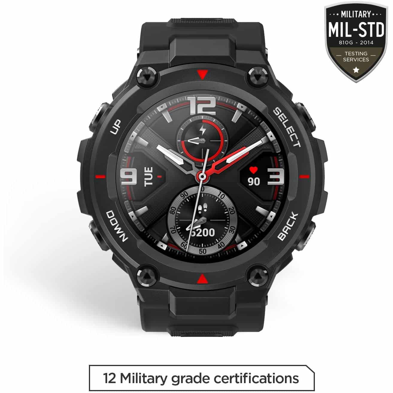 Amazfit T-Rex Smartwatch, Military Standard Certified, Tough Body