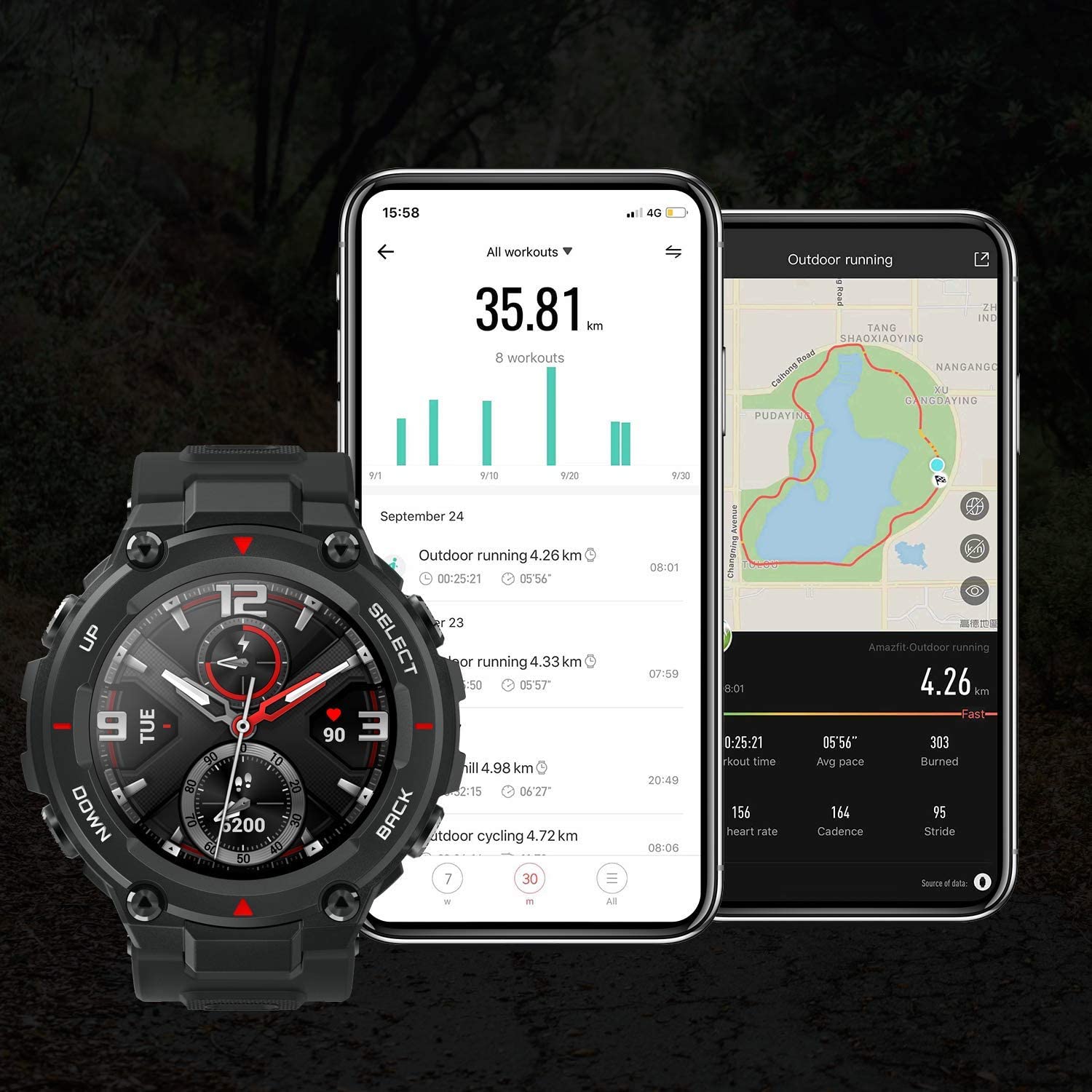 Amazfit T-Rex Smartwatch, Military Standard Certified, Tough Body