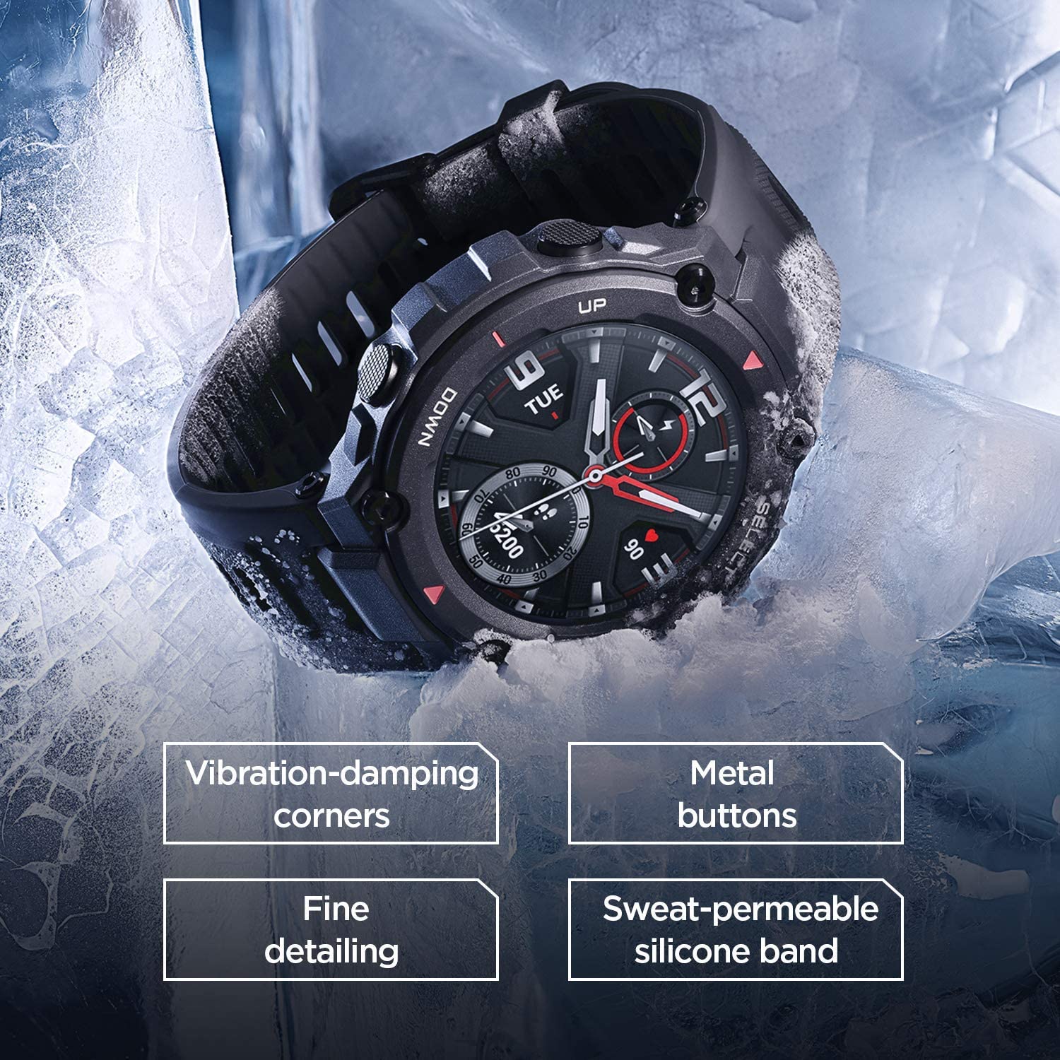 Amazfit T-Rex Smartwatch, Military Standard Certified, Tough Body