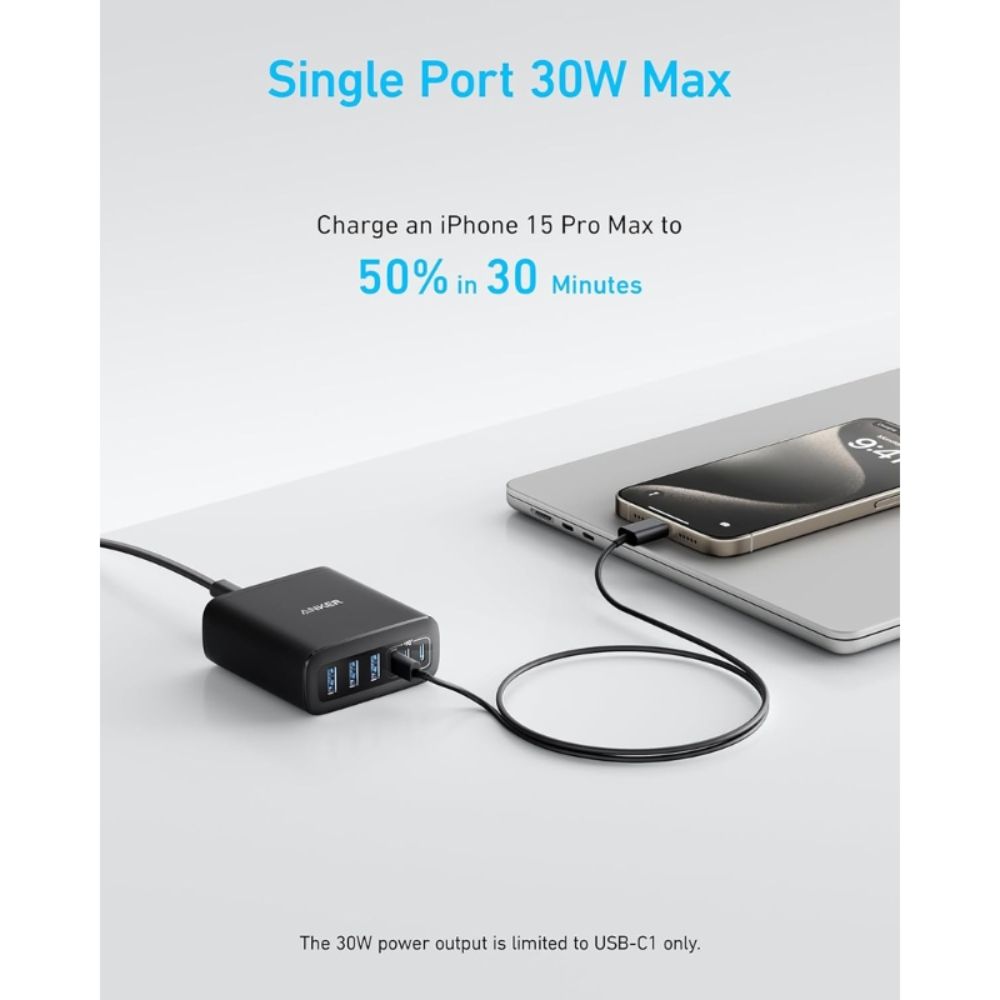 Anker Charger (112W, 6 Ports, GaN)