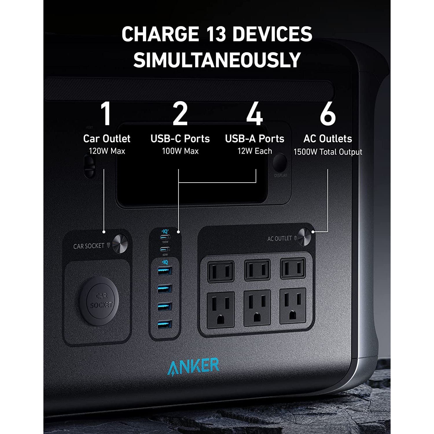 Anker 757 Portable Power Station, Ultimate PowerHouse 1229Wh