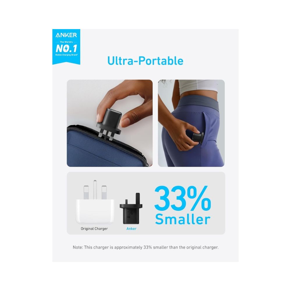 Anker B2656K11 25w Charger With Type-C to Type-C Cable
