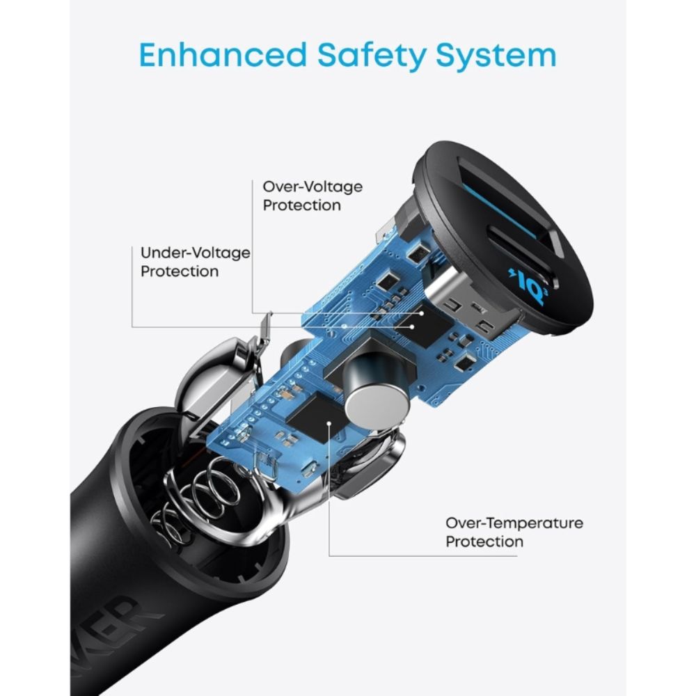 Anker Dual-Port Car Charger 30W