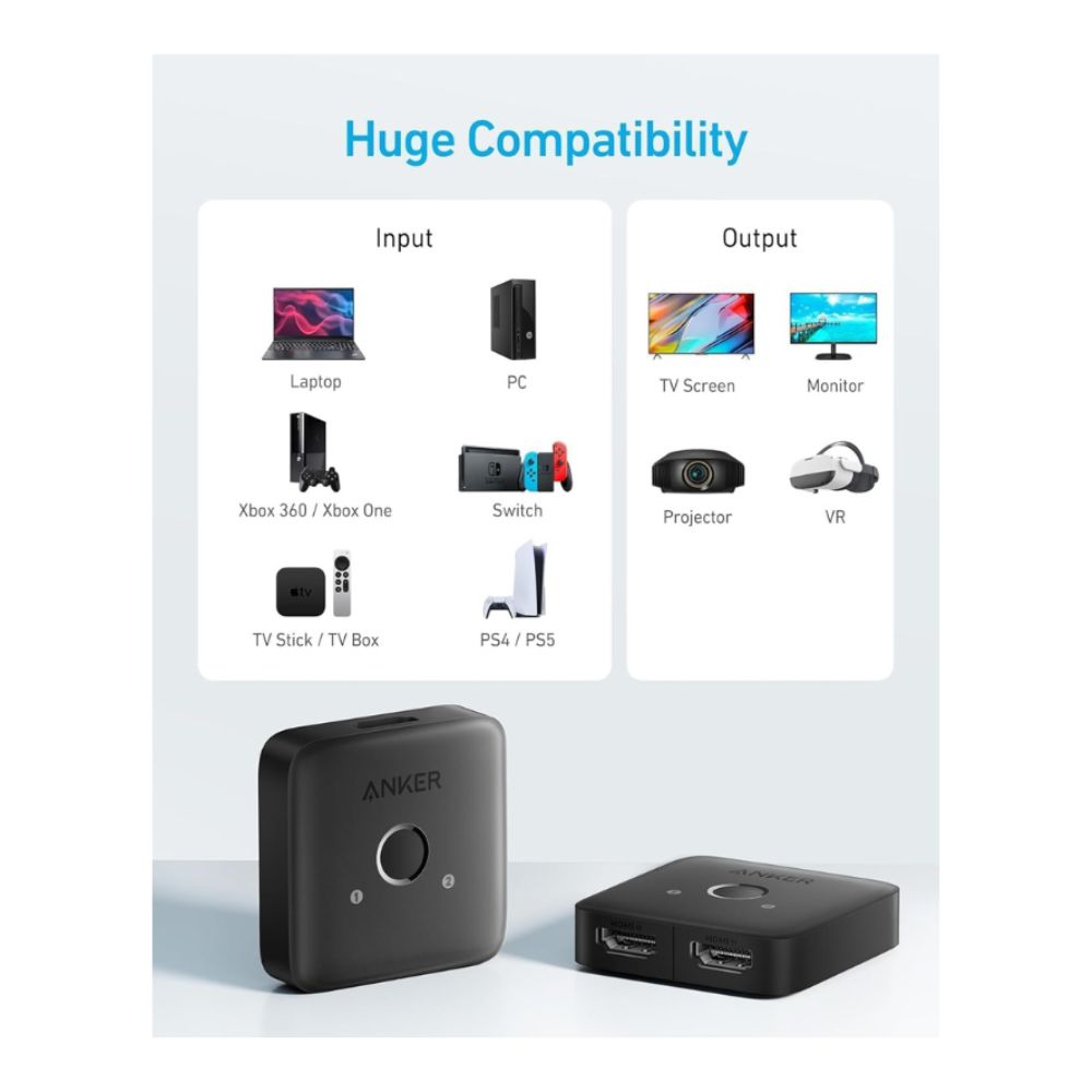 Anker HDMI Switch 2 in 1 out
