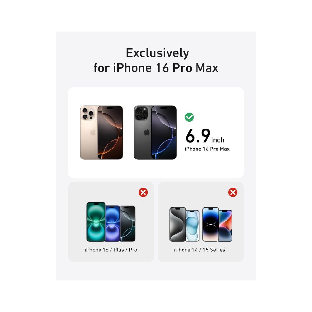 Anker iPhone 16 Pro Max Privacy Screen Protector
