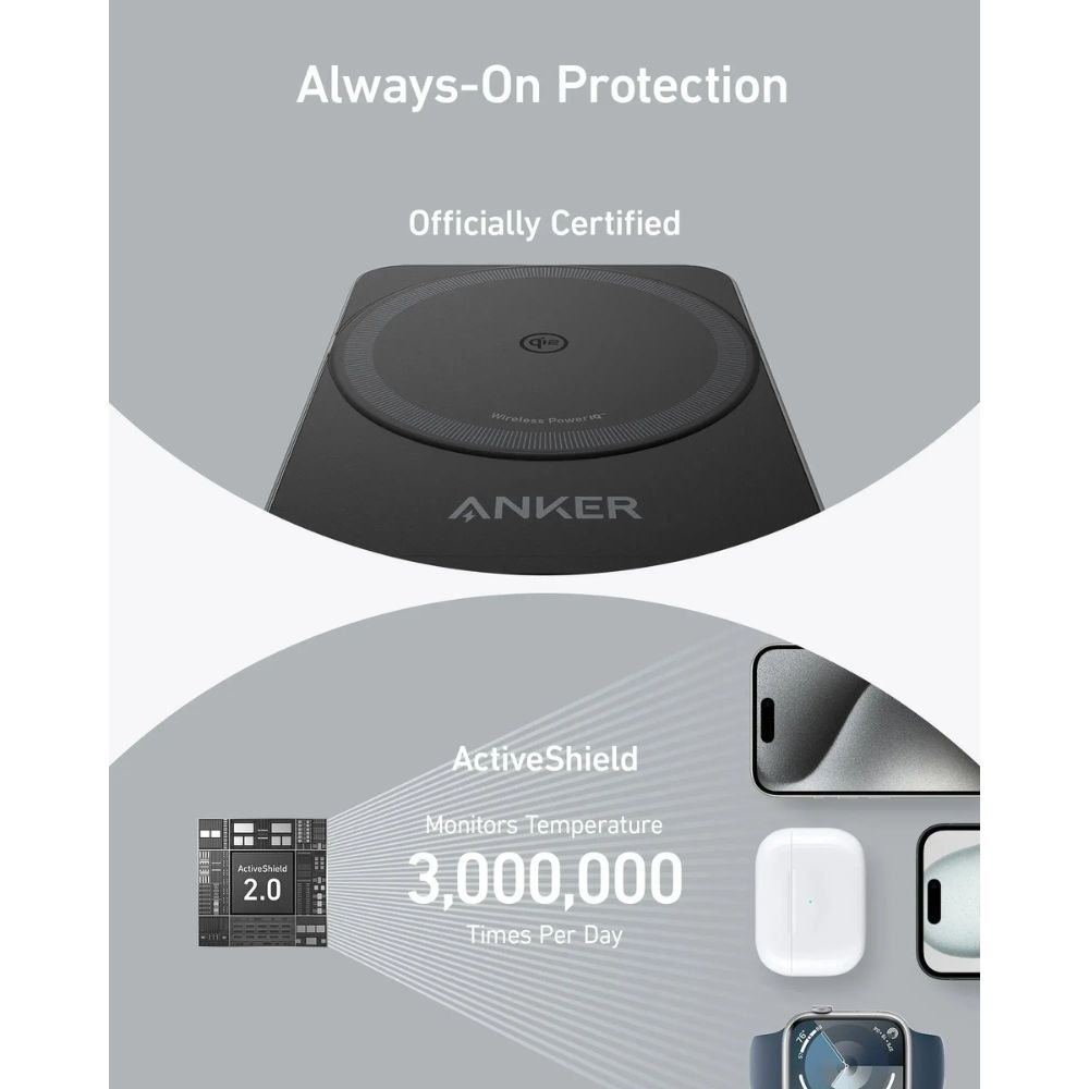 Anker MagGo 15W 3-in-1 Charging Station