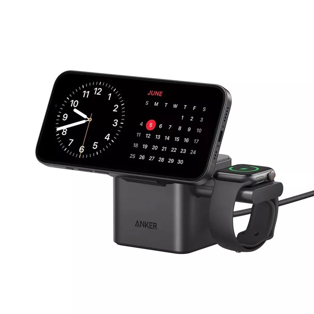 Anker MagGo 3-in-1 Wireless Charging Station with Qi2 – Fast &amp; Convenient Apple Device Charging