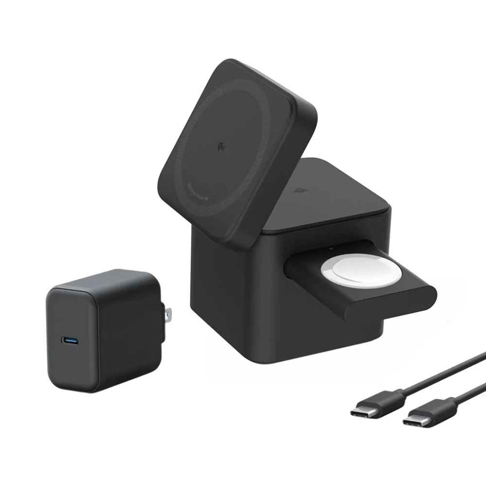 Anker MagGo 3-in-1 Wireless Charging Station with Qi2 – Fast &amp; Convenient Apple Device Charging