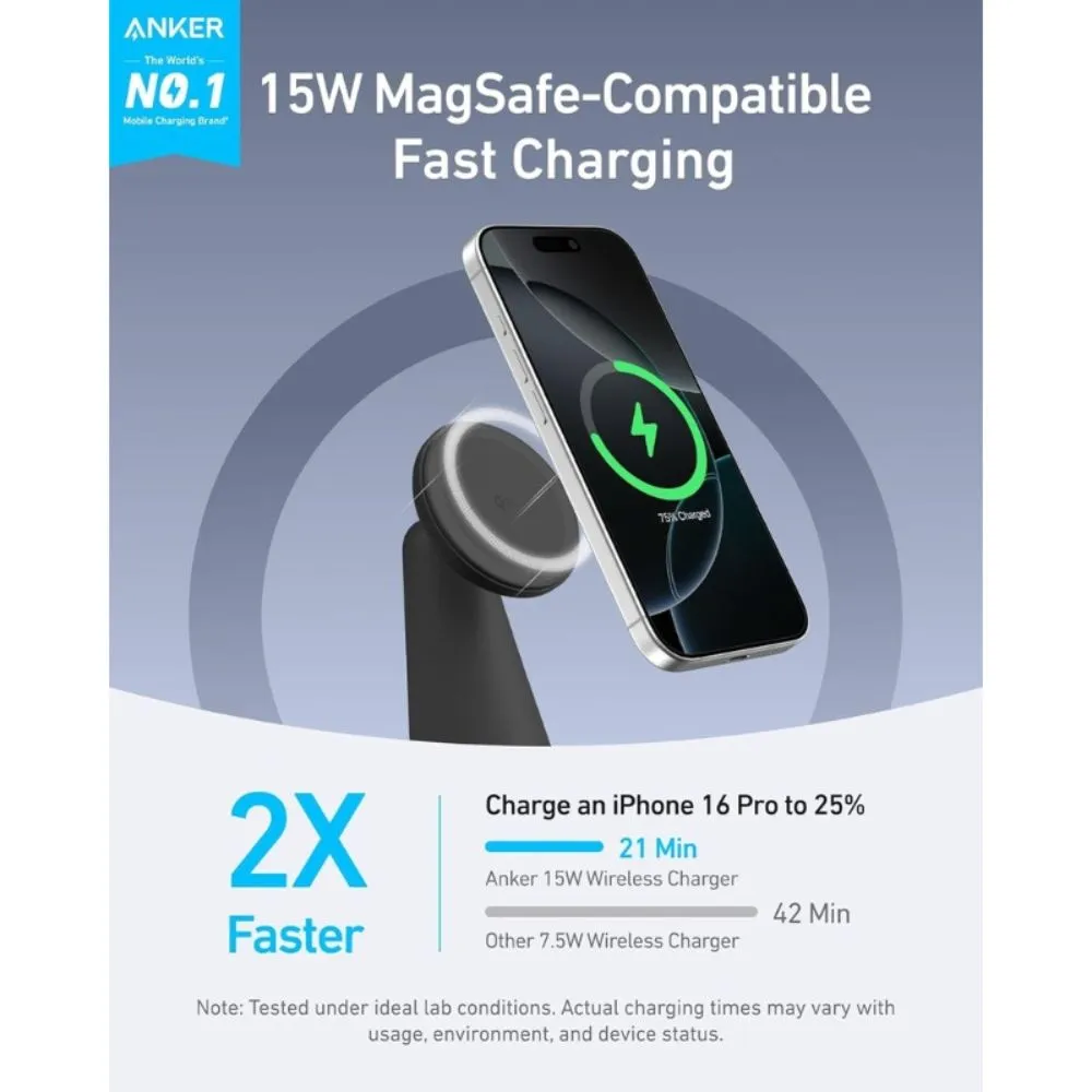 Anker MagSafe MagGo Wireless Charger 2 in 1 Dock Stand