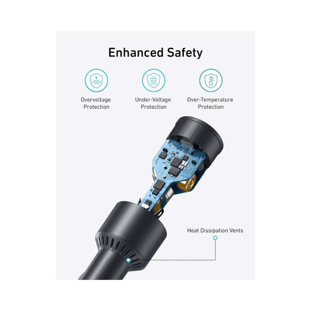Anker Nano Car Charger (167.5W, 3 Ports)
