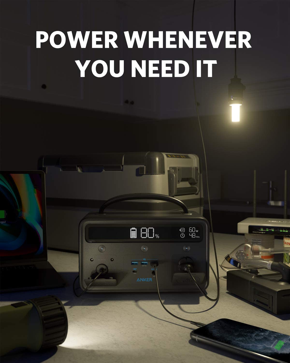 Anker Portable Power Station, PowerHouse II 400, 300W/388.8Wh