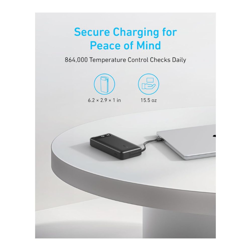Anker Power Bank 20K 87W Built-In USB-C Cable