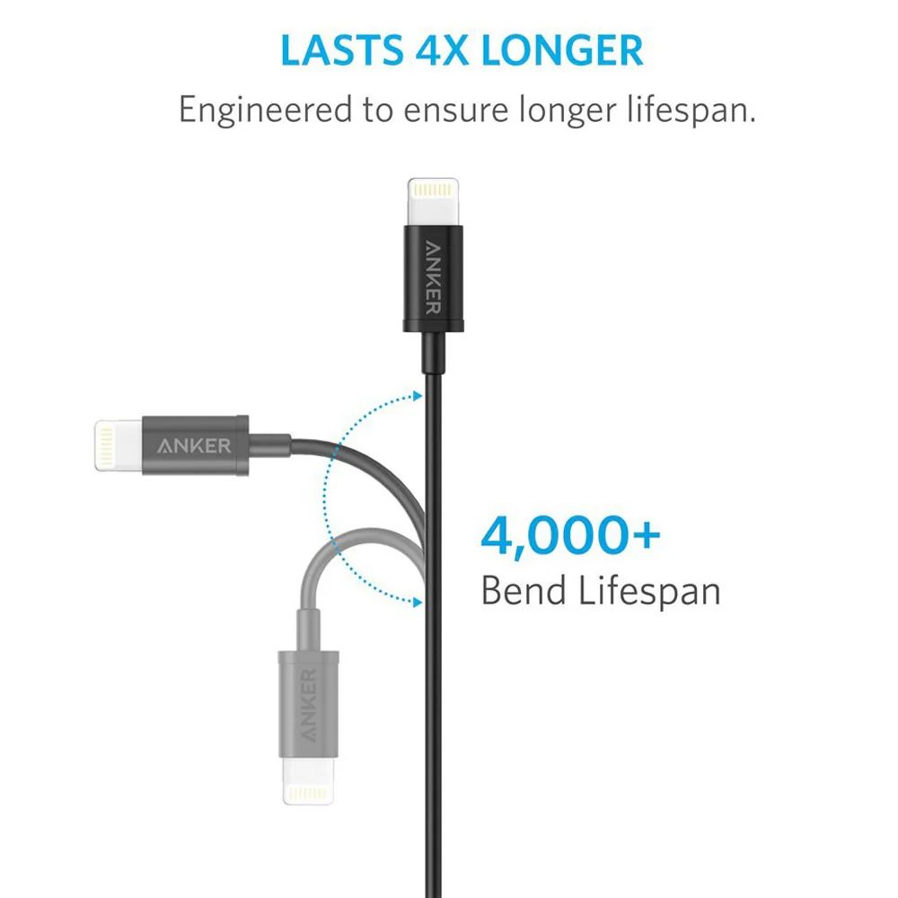 ANKER POWERLINE SELECT+ USB CABLE WITH LIGHTNING CONNECTOR 3