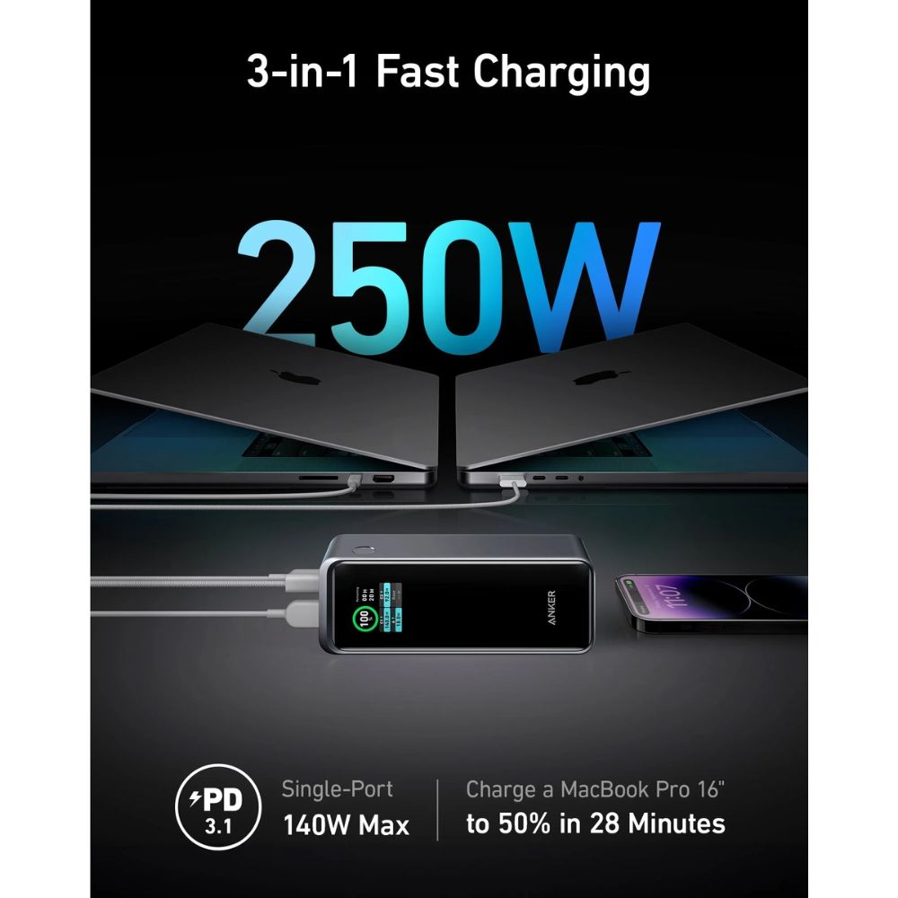Anker Prime 27650mAh Power Bank (250W)