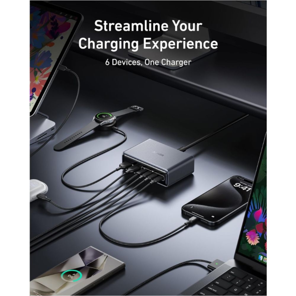 Anker Prime Charger 200W-6 Ports-GaN