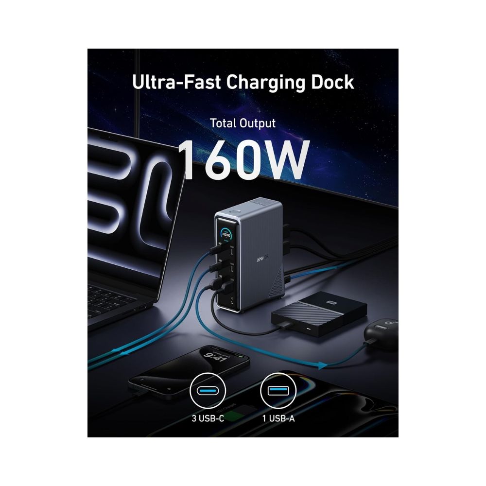 Anker Prime Charging Docking Station (14-in-1, Dual Display, 160W)