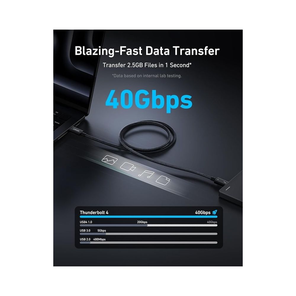 Anker Prime Thunderbolt 4 Cable 1m