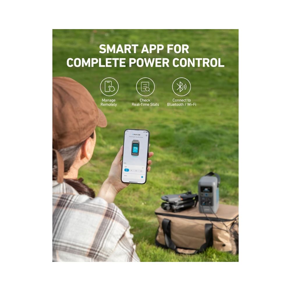 Anker SOLIX C200 DC Portable Power Station – 192Wh | 200W