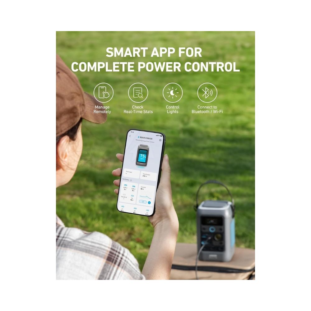 Anker SOLIX C300 DC Portable Power Station – 288Wh | 300W