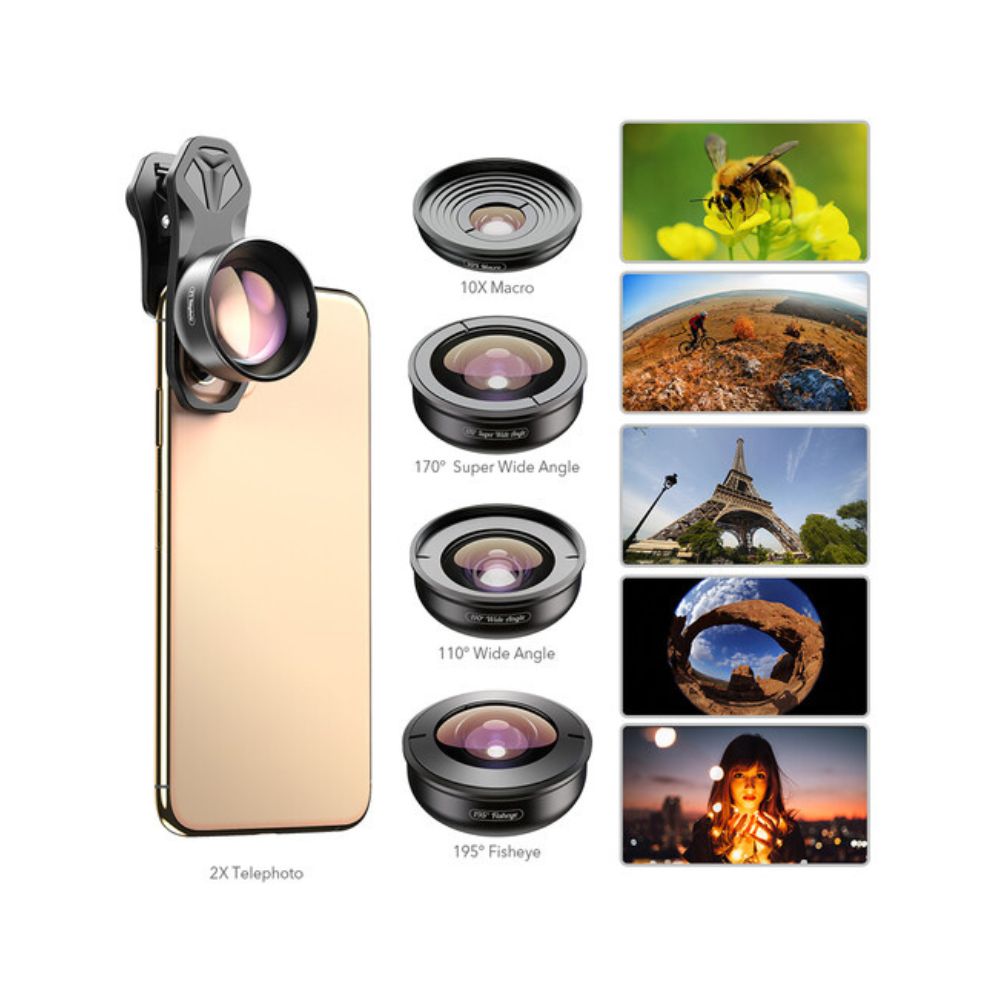 Apexel HD 5-in-1 Phone Lens Kit