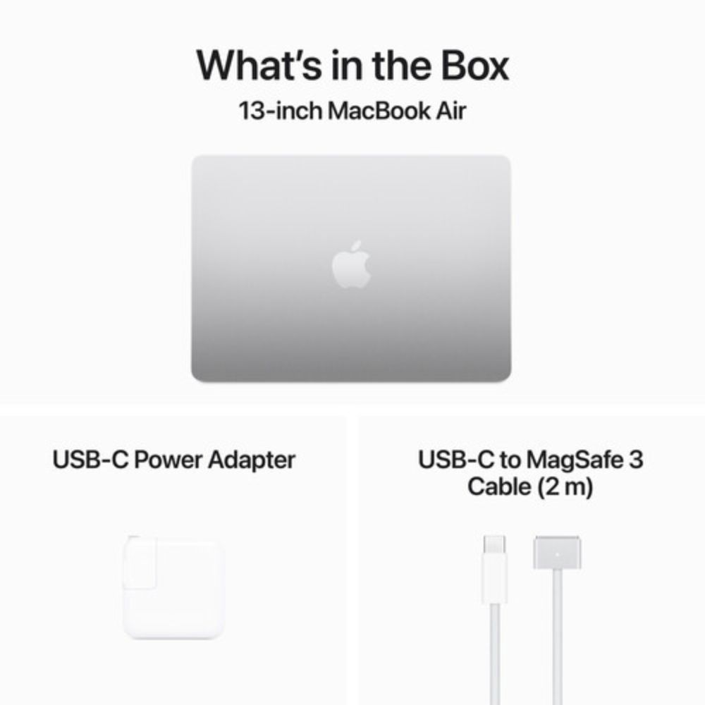 Apple 13″ MacBook Air (M3, Silver) MRXQ3