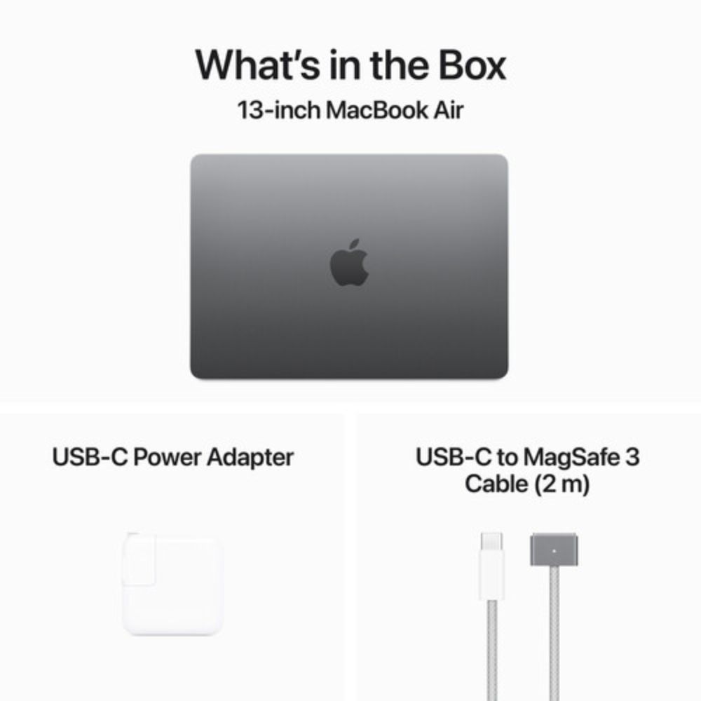 Apple 13″ MacBook Air (M3, Space Gray) MRXP3LL/A