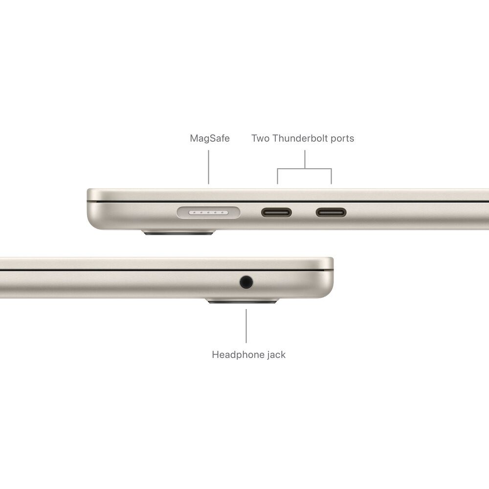 Apple 15″ MacBook Air (M3, Starlight) MRYR3LL/A