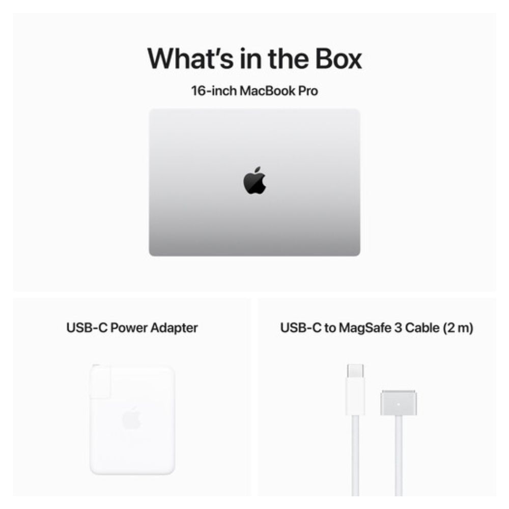 Apple 16″ MacBook Pro (M3 Max, Silver) MUW73