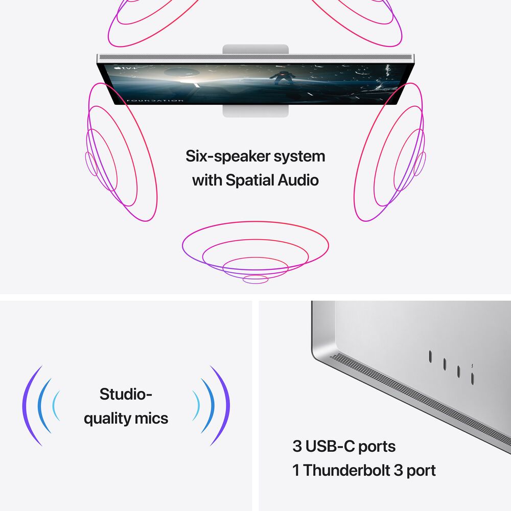 Apple 27″ Studio Display (Nano-Texture Glass, Tilt Adjustable Stand)