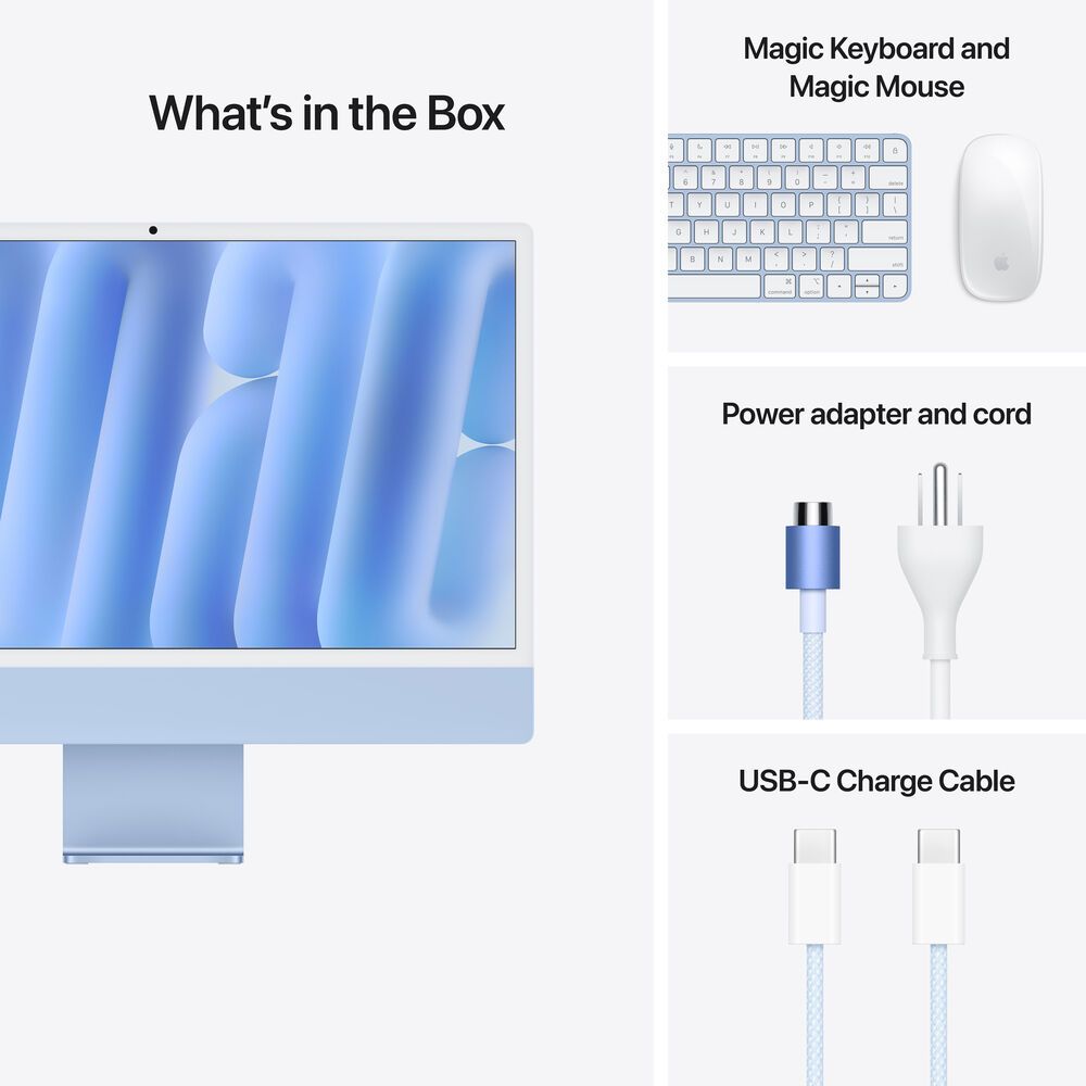 Apple iMac 24″ Nano-texture glass – M4 Chip – 10-Core CPU – 10-Core GPU – 24GB RAM – 1TB SSD