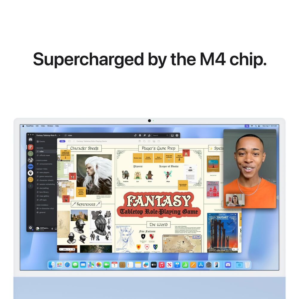 Apple iMac 24″ – M4 Chip – 8-Core CPU – 8-Core GPU – 24GB RAM – 1TB SSD – Blue