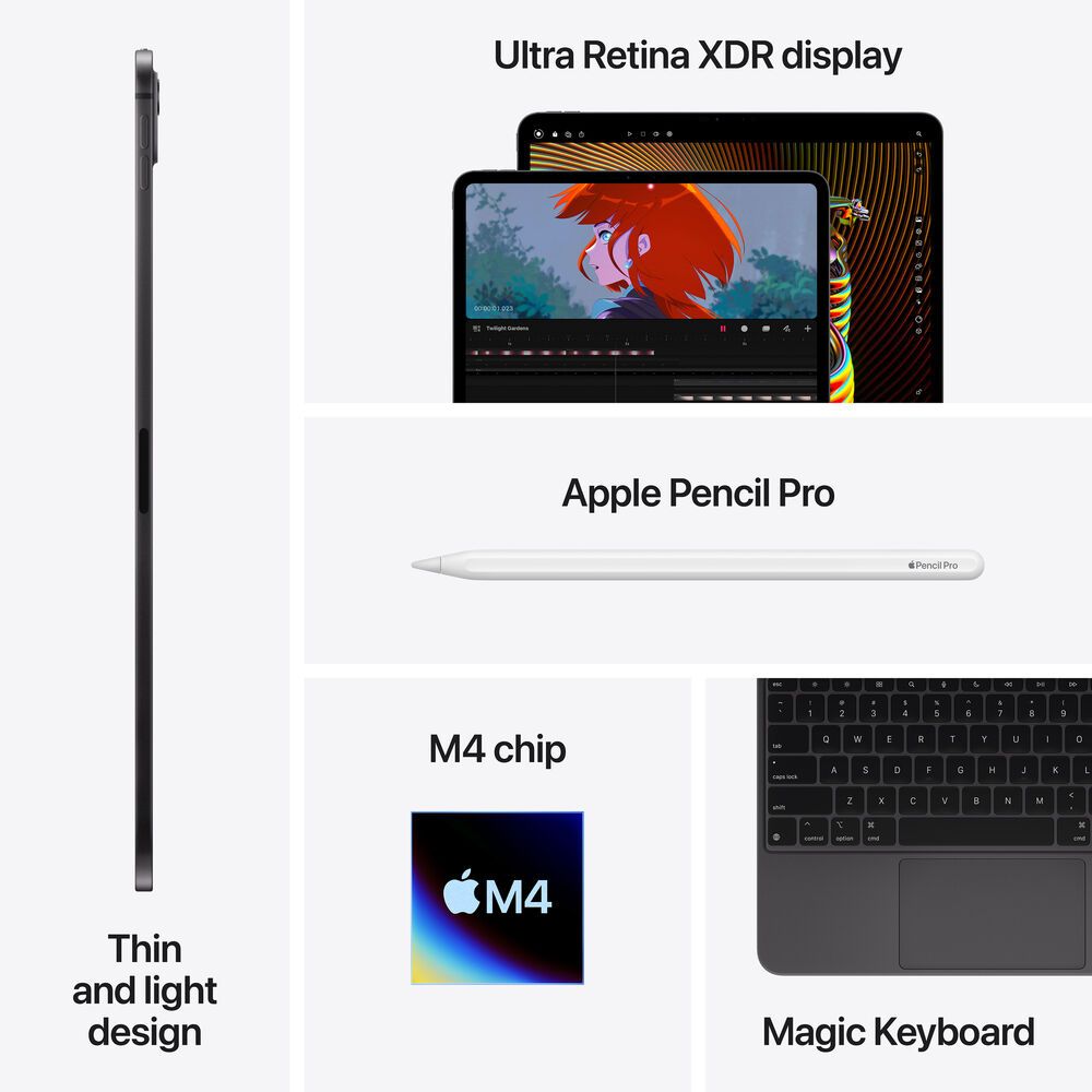 Apple iPad Pro M4 Chip 11″ – Wi-Fi – Nano Texture Glass