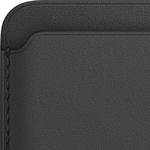 Apple iPhone 12 Series Leather Wallet with MagSafe (Black/Blue)