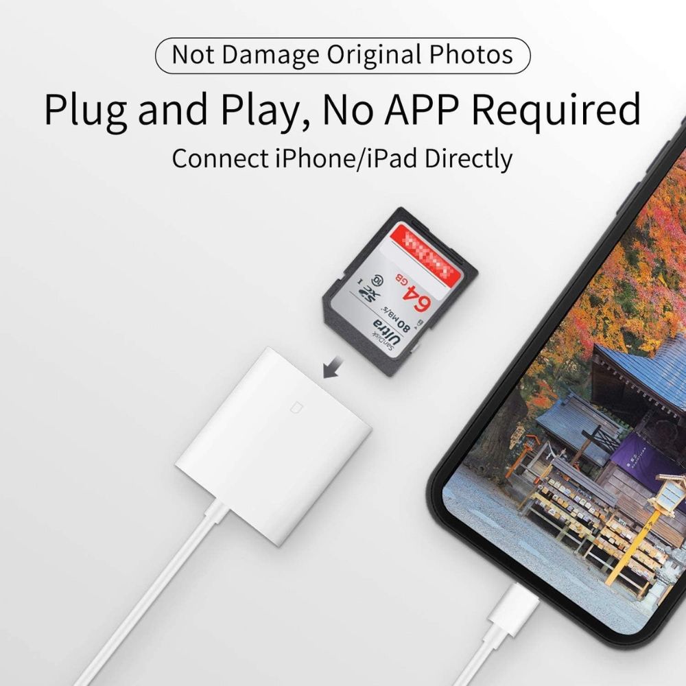 Apple MFi Certified SD Card Reader For Apple