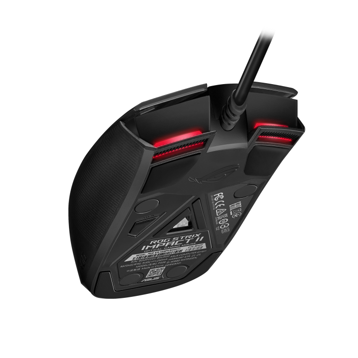 Asus ROG Strix Impact II, Wired Gaming Mouse, 6200dpi, RGB