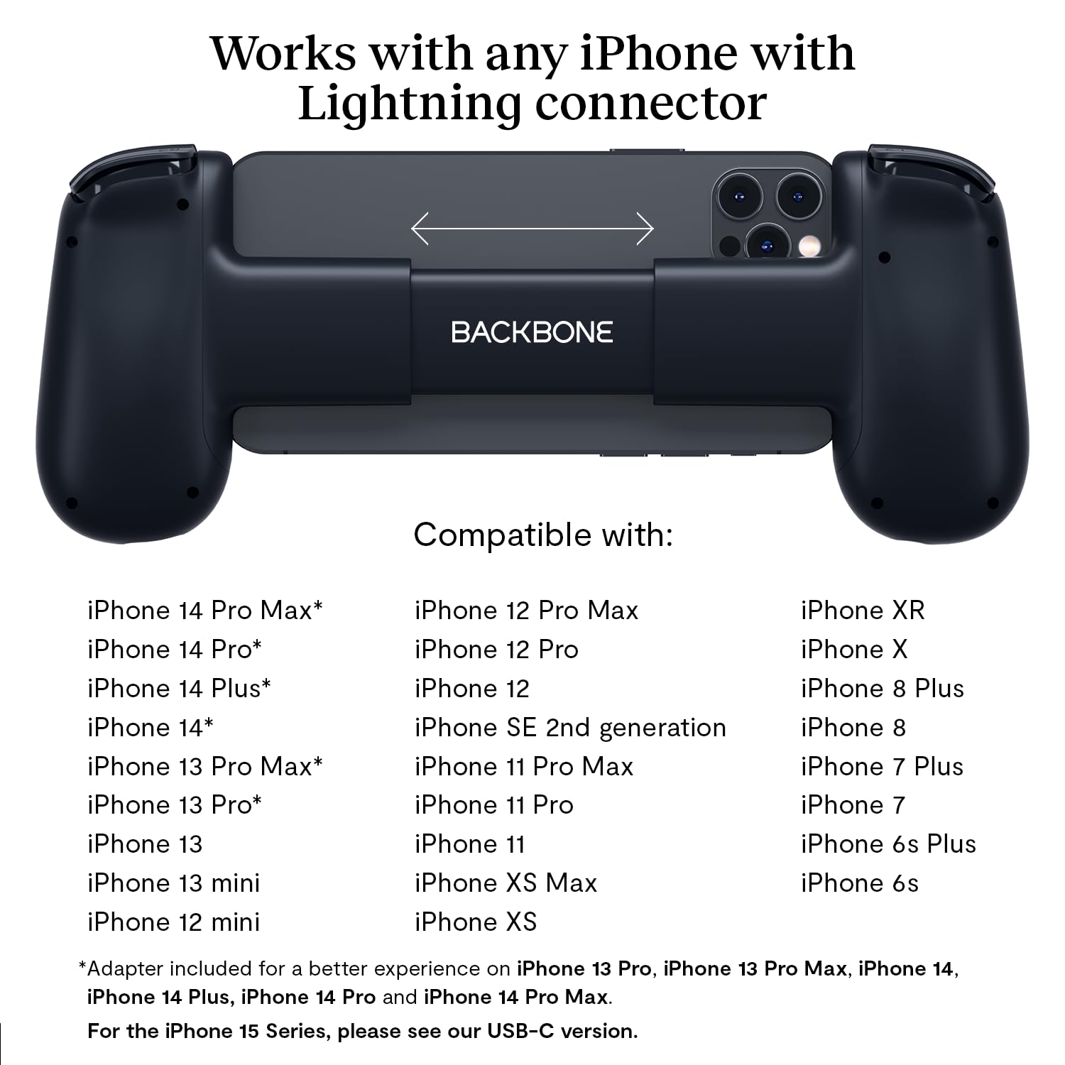 BACKBONE One Mobile Gaming Controller for iPhone (Lightning) – 1st Gen