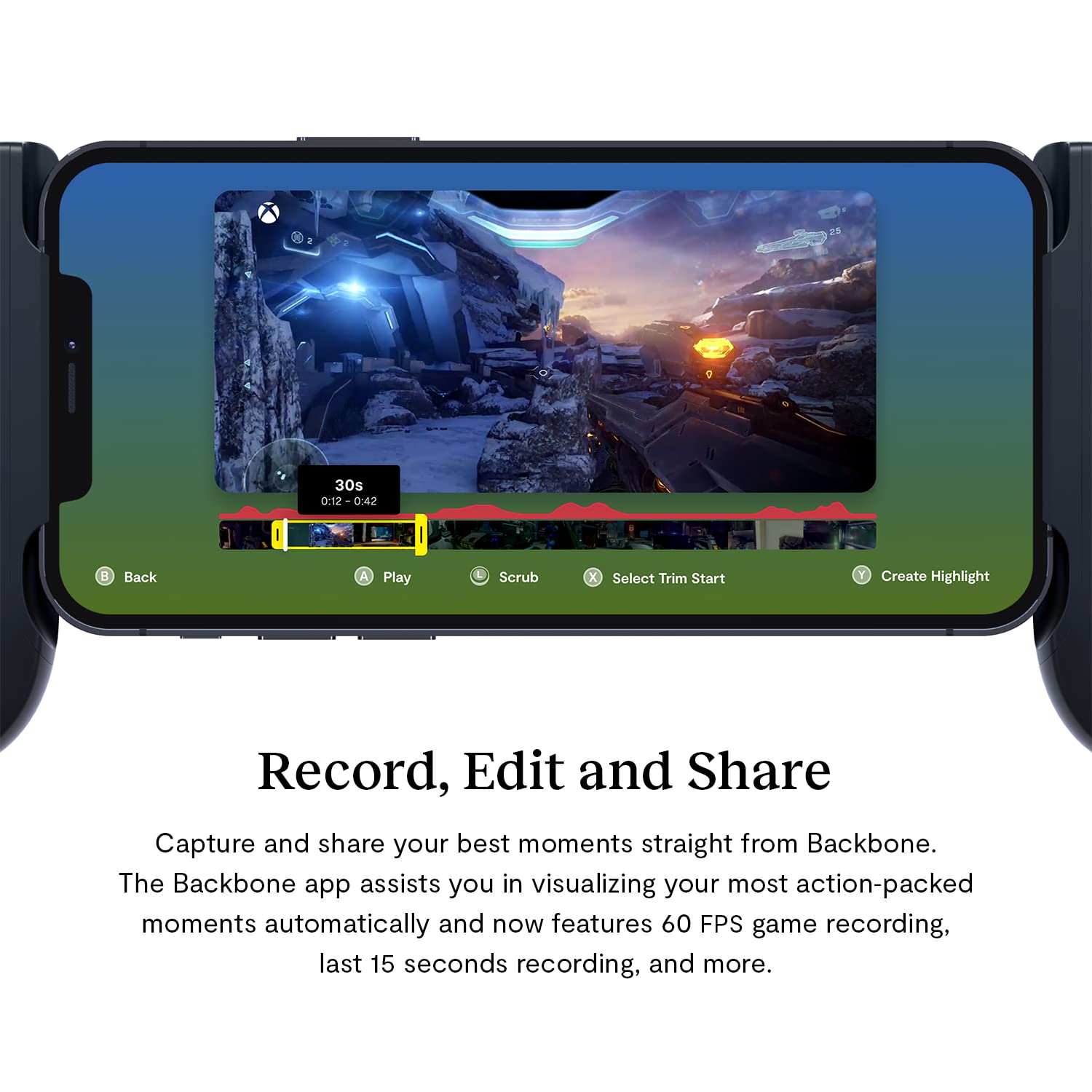 BACKBONE One Mobile Gaming Controller for iPhone (Lightning) – 1st Gen