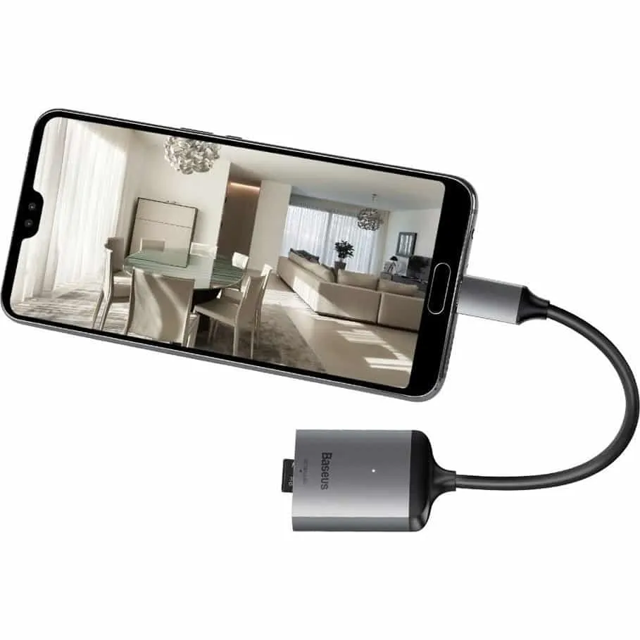 Baseus Enjoy reader adapter HUB USB-C adapter to SD / micro SD / TF card reader (CAHUB-P0G)