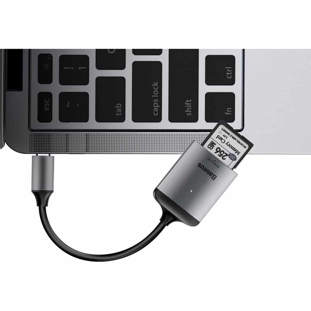 Baseus Enjoy reader adapter HUB USB-C adapter to SD / micro SD / TF card reader (CAHUB-P0G)