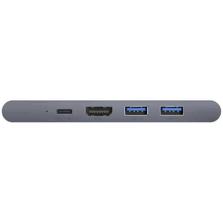 Baseus thunderbolt C + Pro Seven-in-one smart HUB docking station Grey