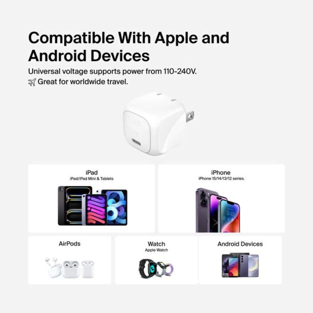 Belkin BoostCharge Compact 20W USB-C Charger