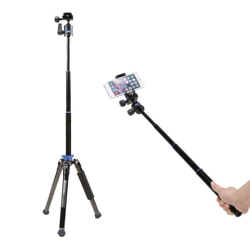 Benro IS05 Tripod Reflexed Monopod Selfie Stick Mini Portable Tripod For Camera